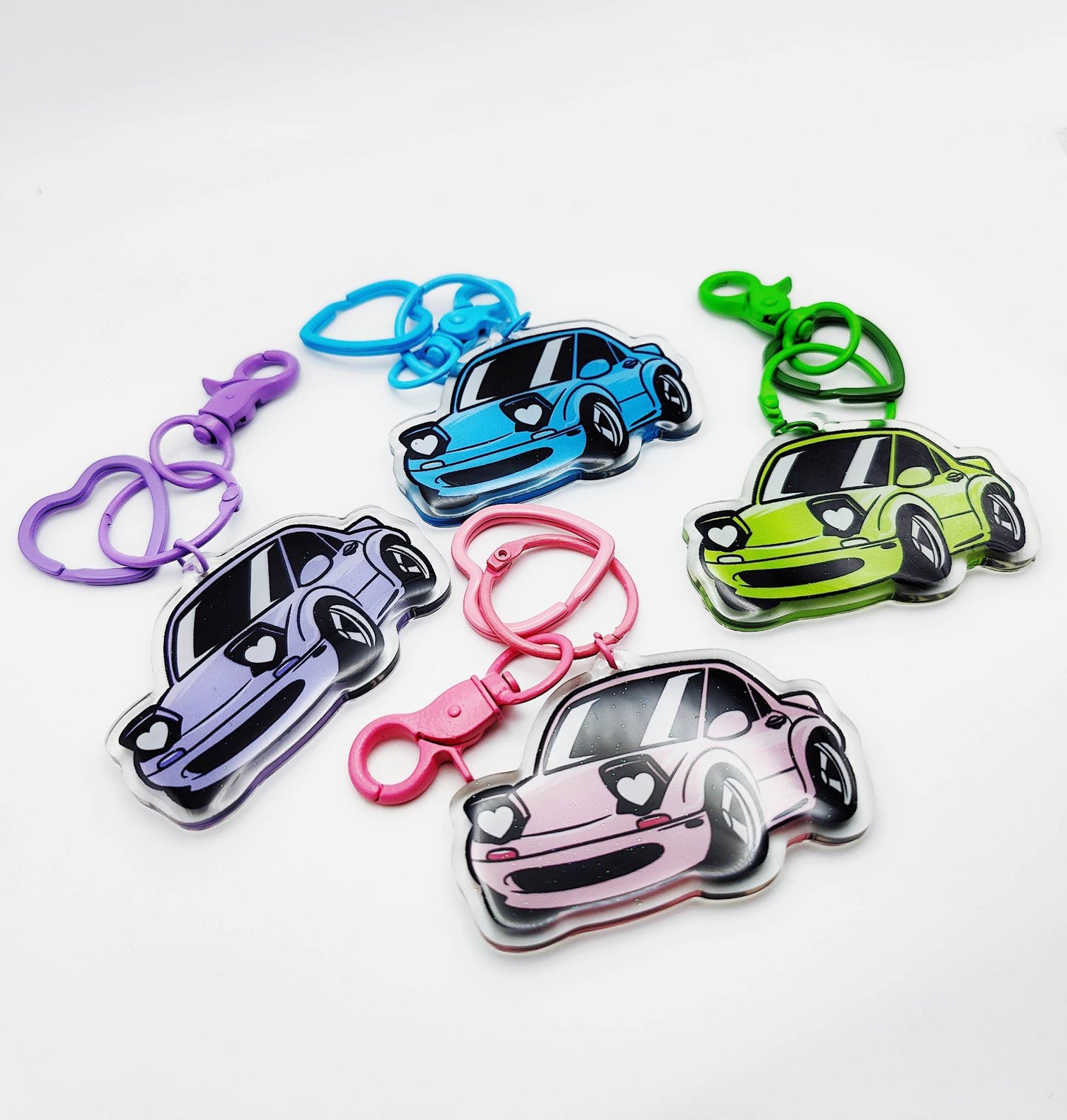 Heart Lights Miata! : Acrylic Keychain