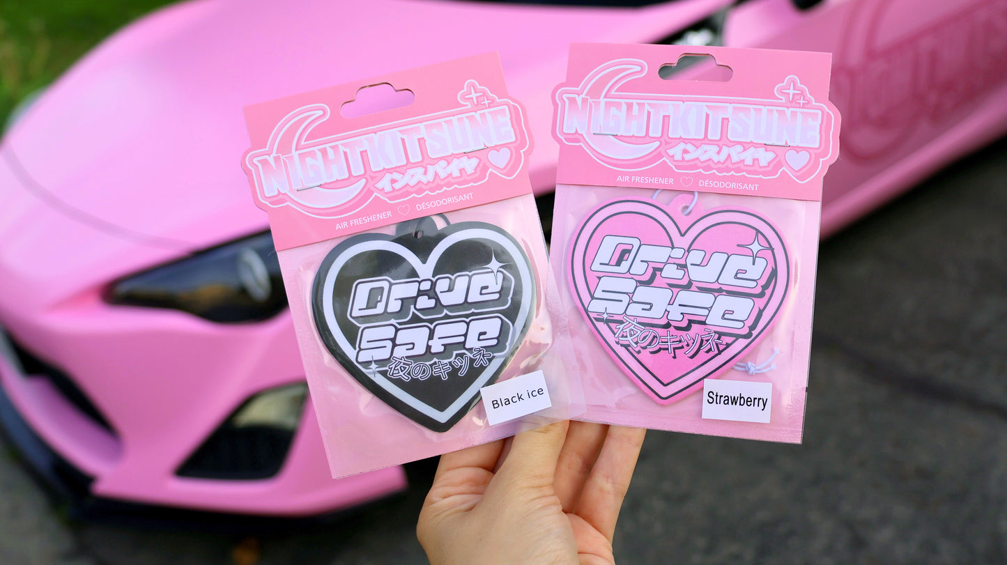 Drive Safe pink heart - Air Freshener