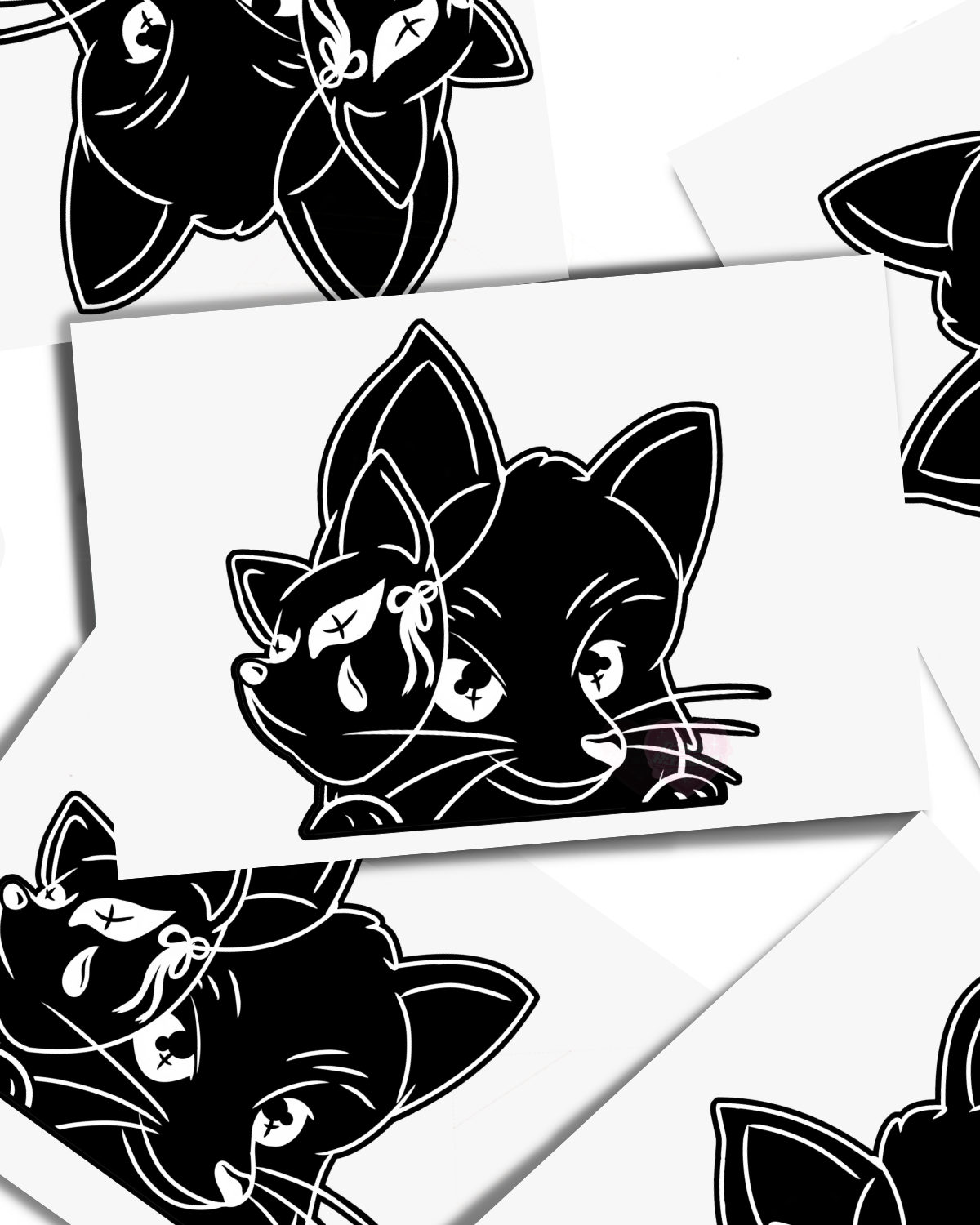 Sneaky Fox : Vinyl Peeker Sticker
