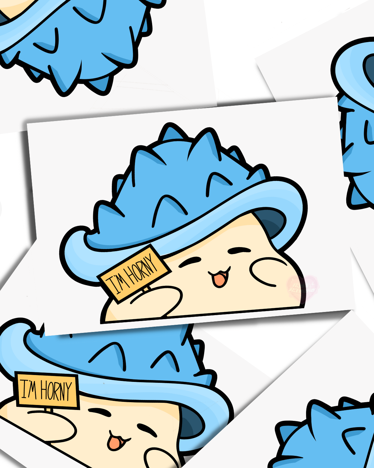 Im Horn- Mushroom - Vinyl Peeker Sticker