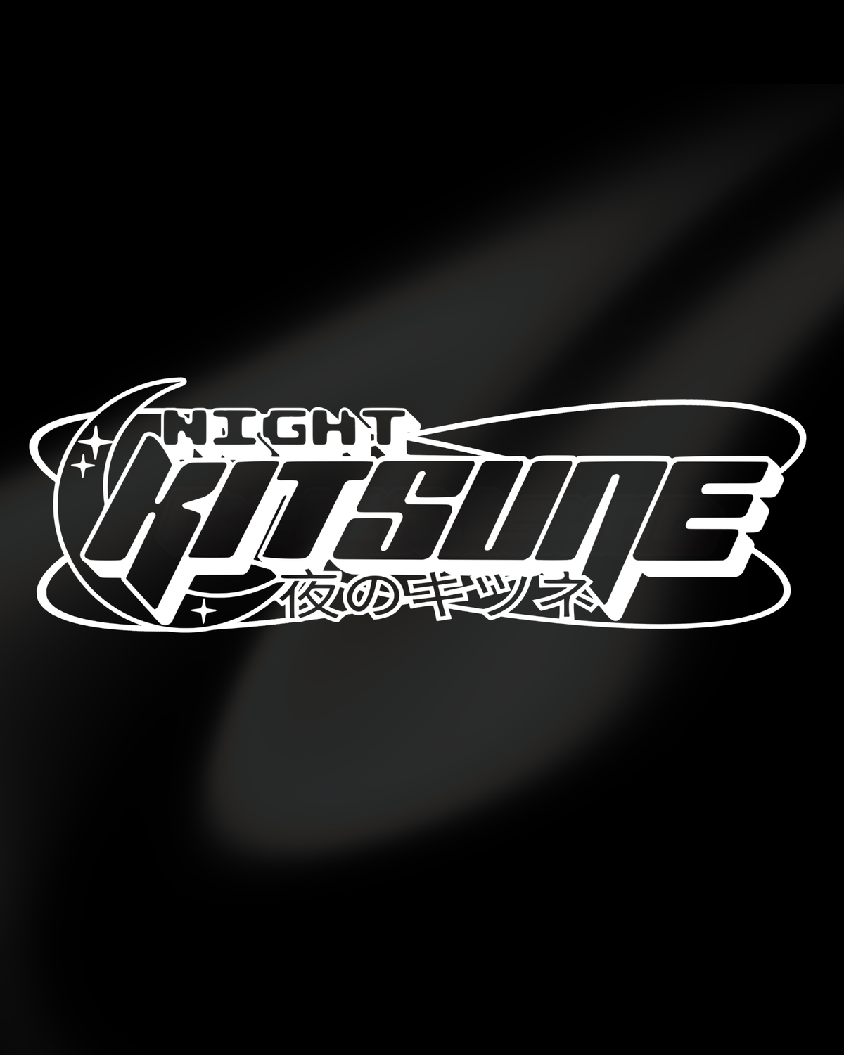 NightKitsune Moon V2 - Banner Sticker