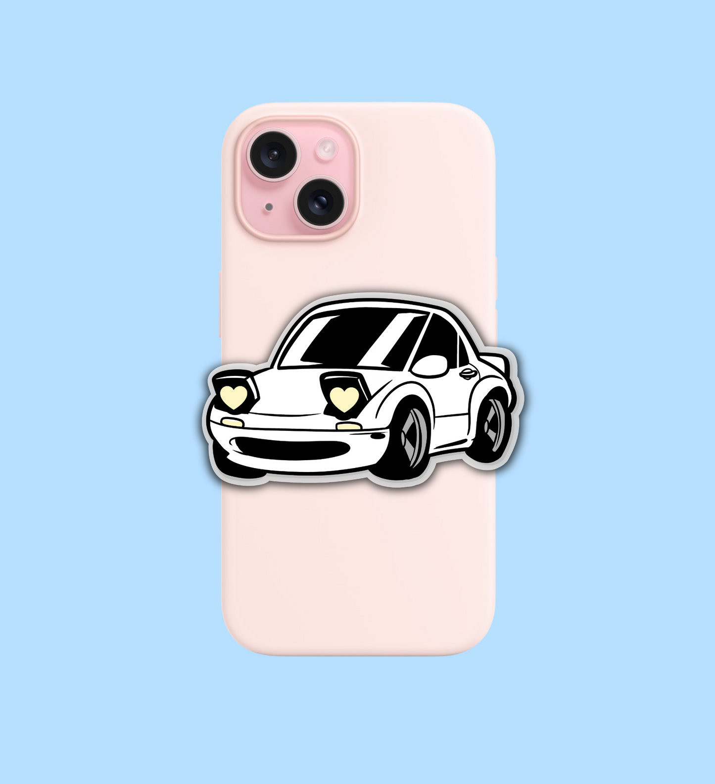 Miata White - Phone Grip
