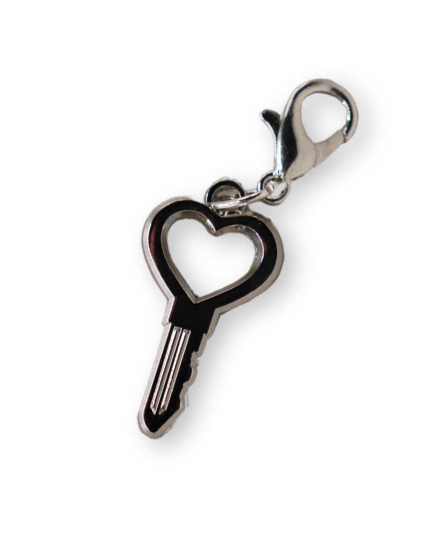 Heart Key - Hard Enamel Charm