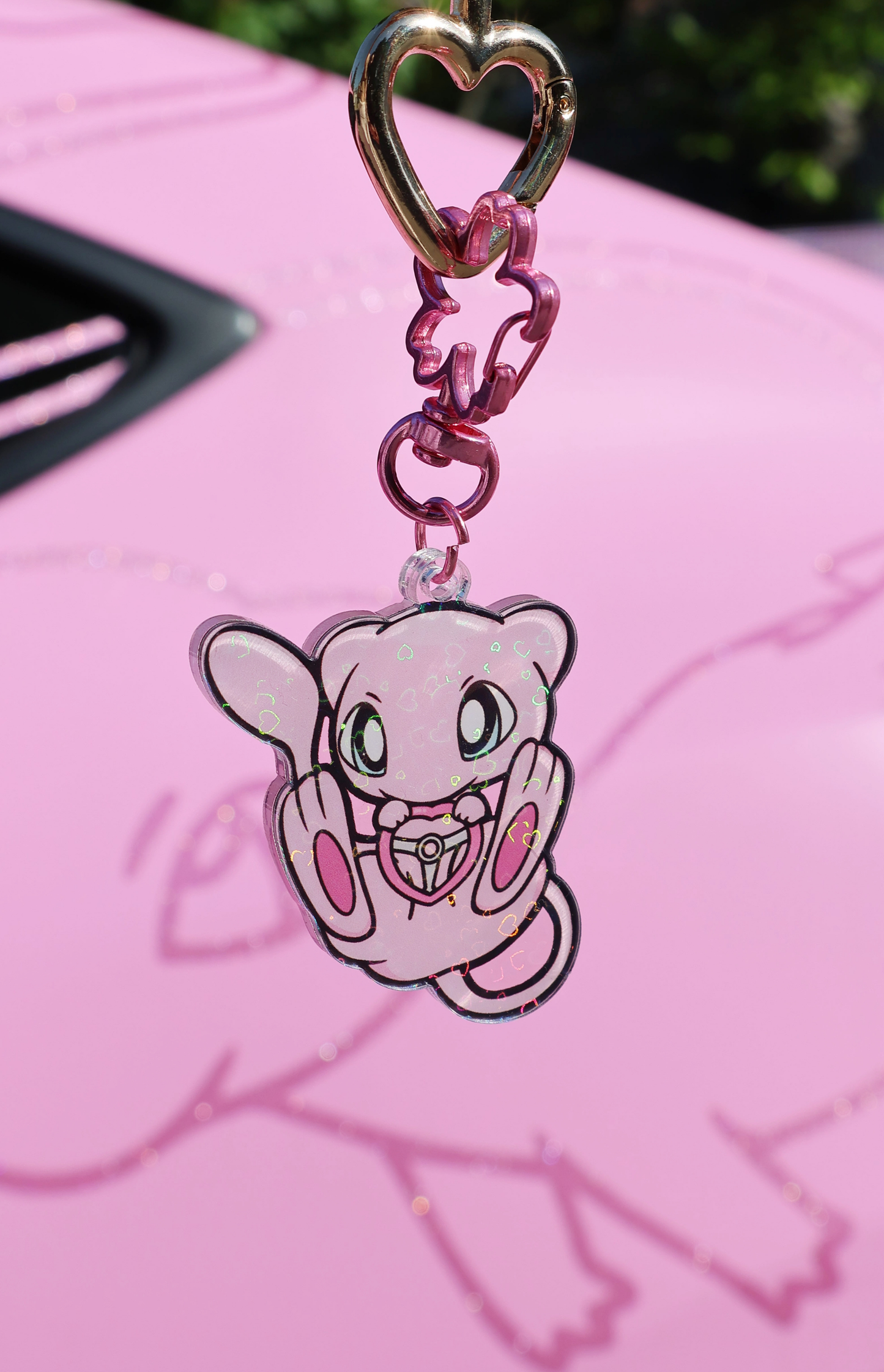 Race Mew: Acrylic Keychain