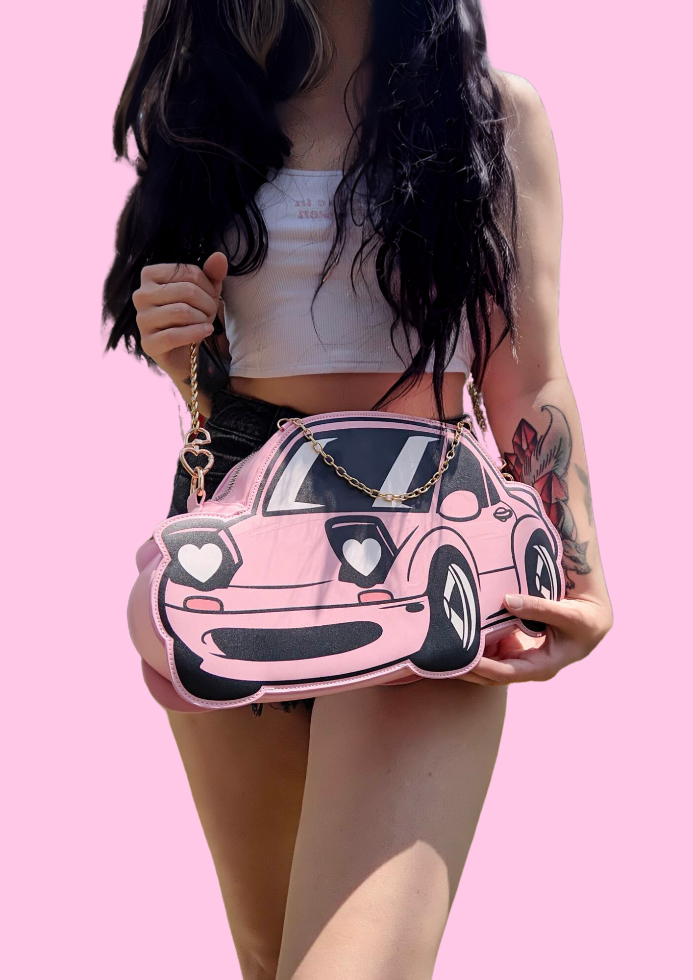 Large Pink Miata Purse
