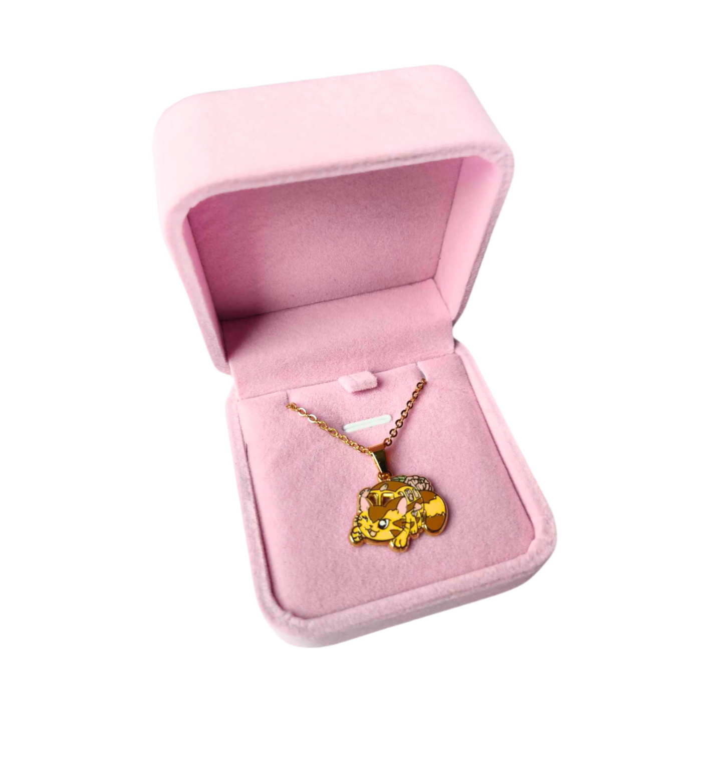 Kitty Bus : Hard Enamel Charm Necklace