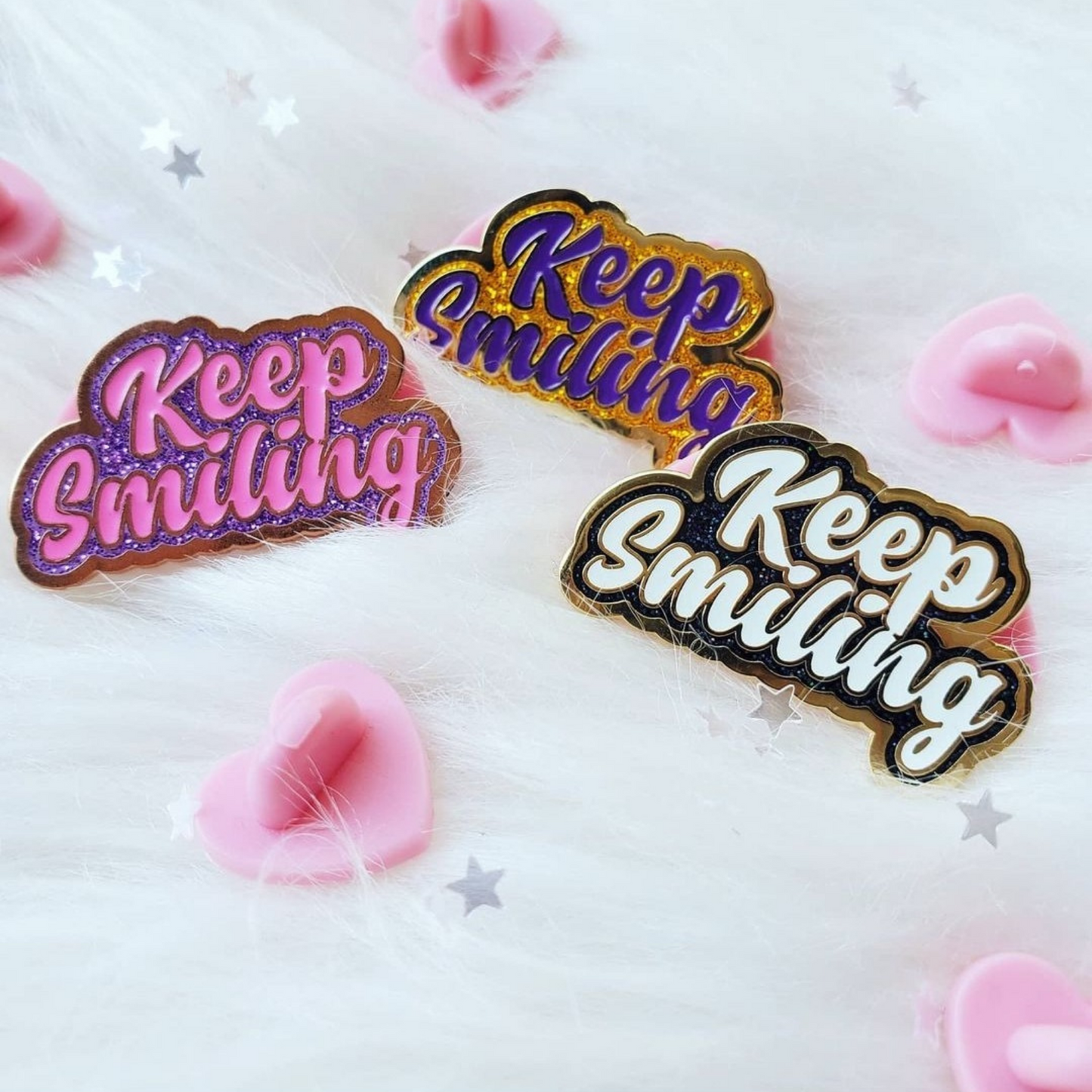Keep Smiling - Hard Enamel Pin