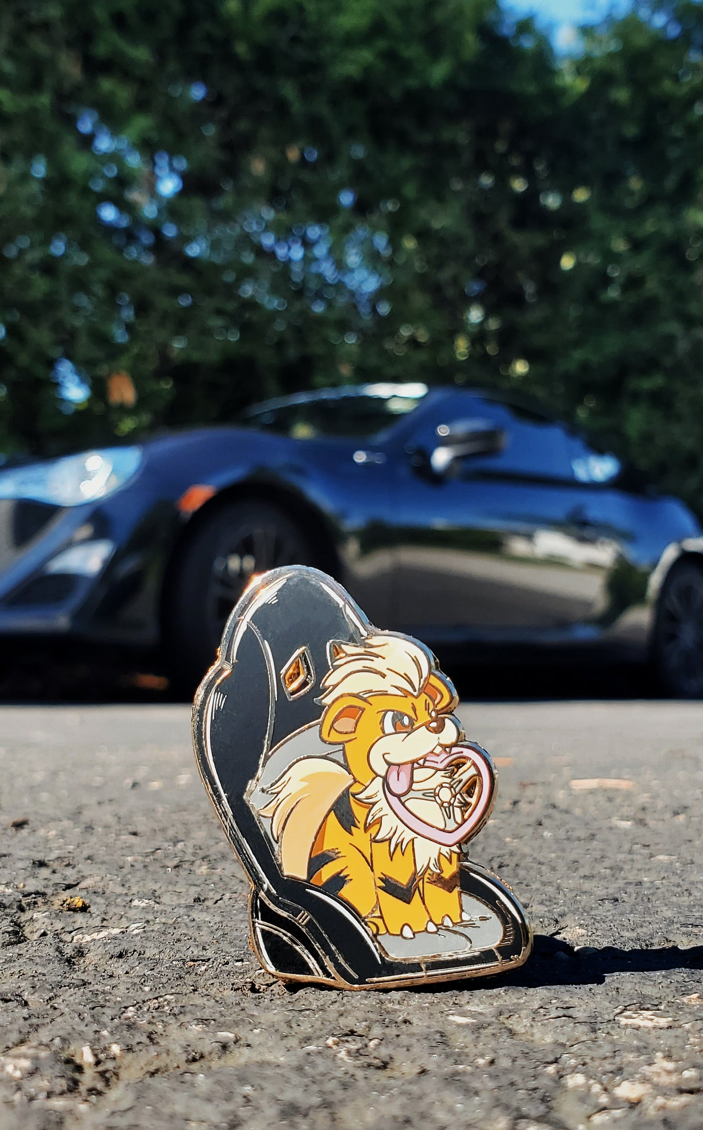 Car Ride Pup! - Hard Enamel Pin