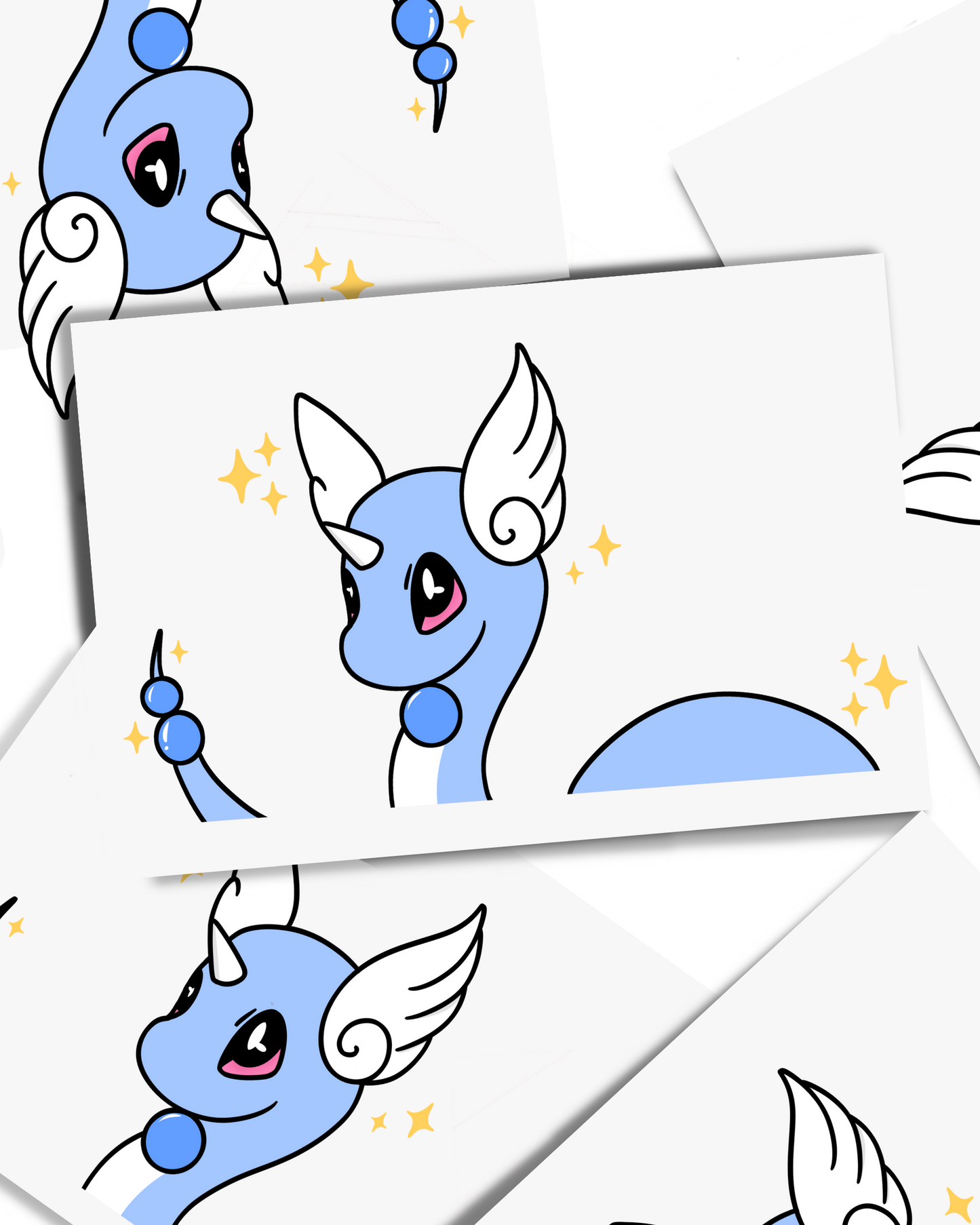 Water Dragon - Vinyl Peeker Sticker