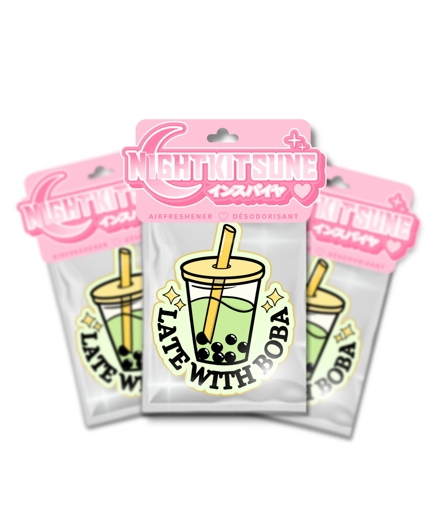 Late with boba! Macha - Air Freshener