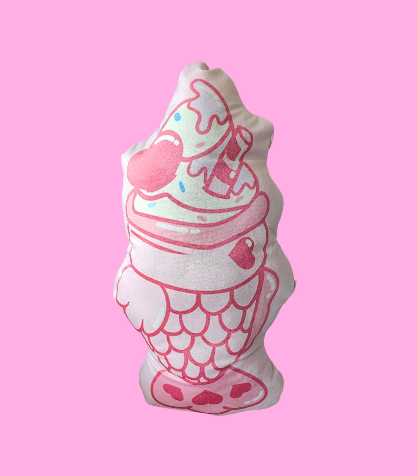 Strawberry Taiyaki! : Plush Pillow