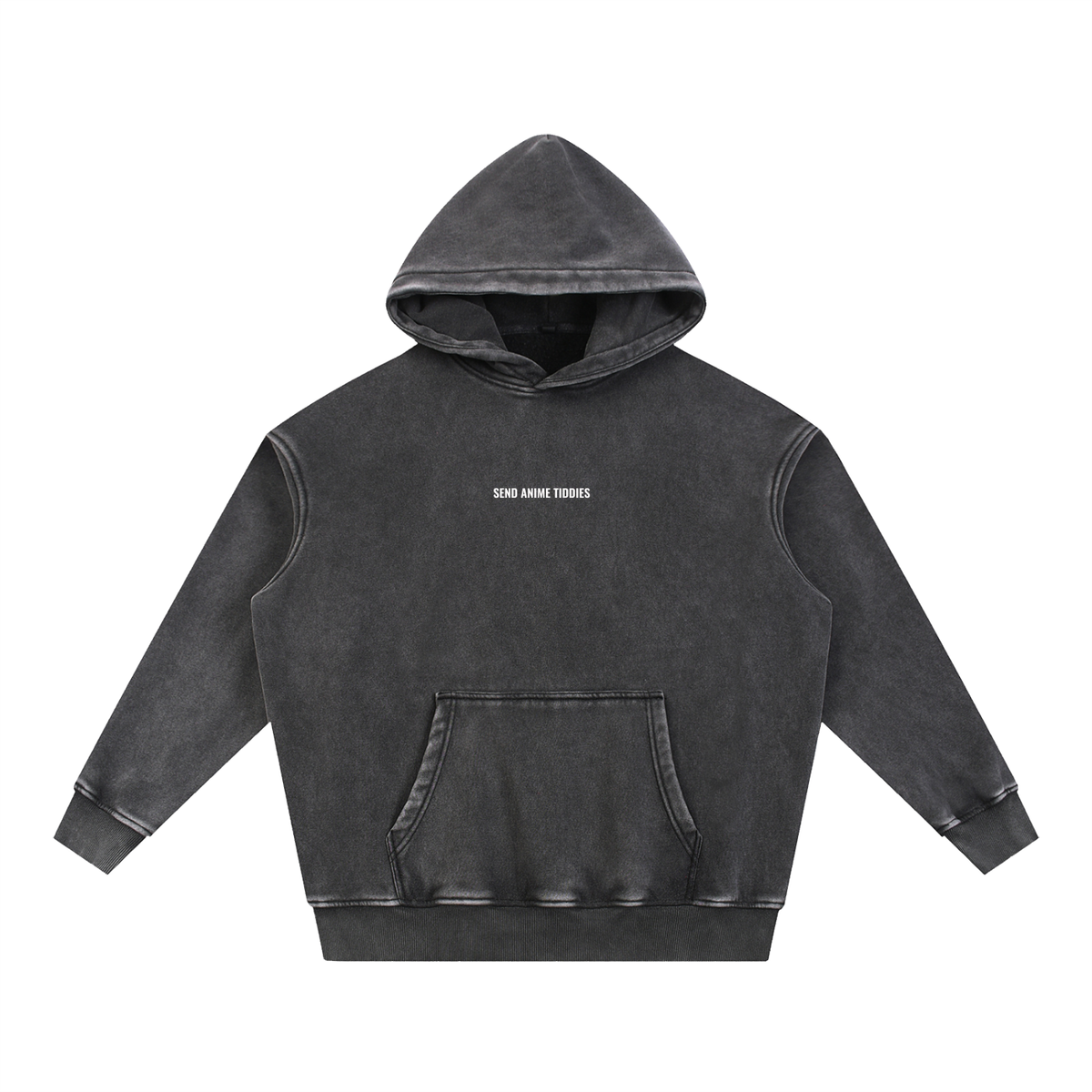 Send Anime Tiddies - Grunge Oversize Hoodie