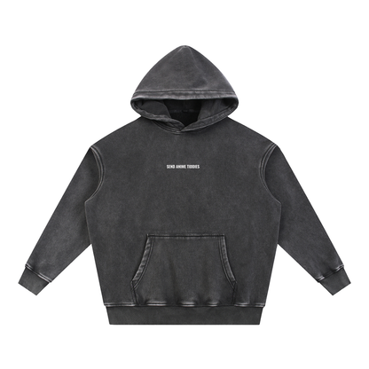 Send Anime Tiddies - Grunge Oversize Hoodie