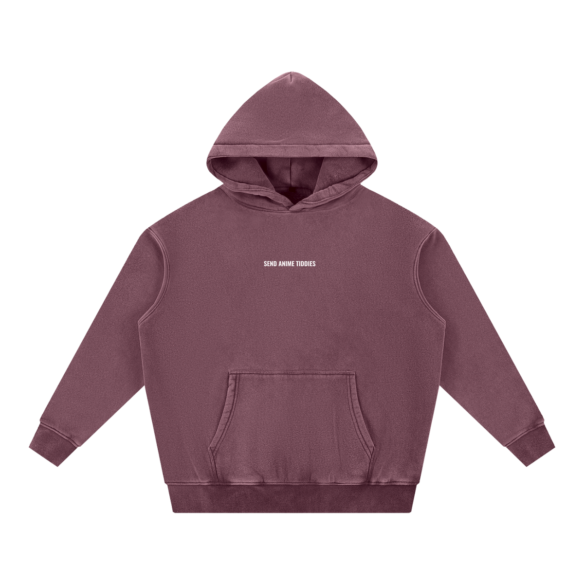 Send Anime Tiddies - Grunge Oversize Hoodie