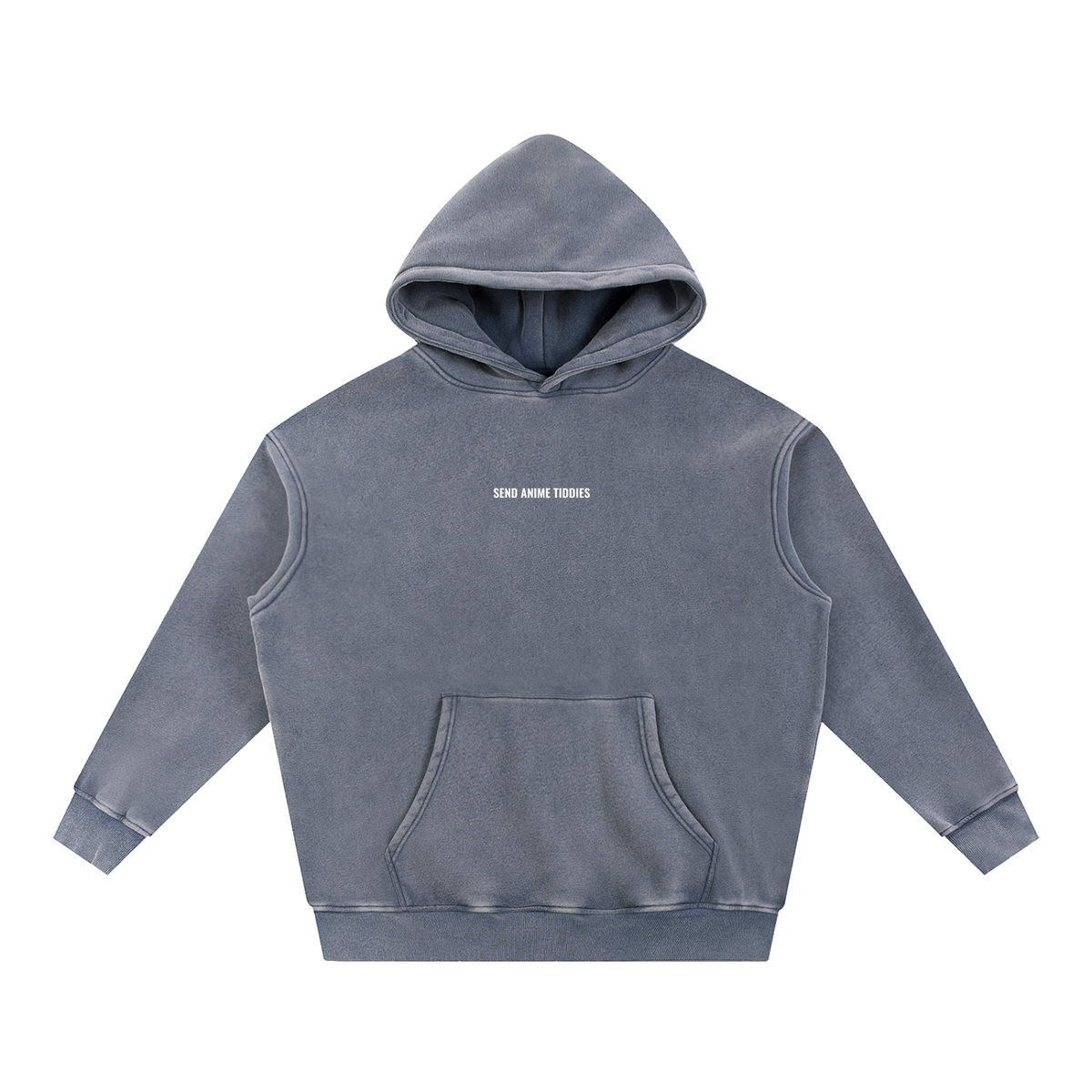 Send Anime Tiddies - Grunge Oversize Hoodie