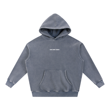 Send Anime Tiddies - Grunge Oversize Hoodie