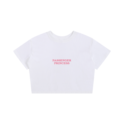 Passenger Princess Embroidered - Baby Tee T-Shirt White