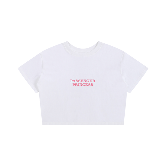 Passenger Princess Embroidered - Baby Tee T-Shirt White