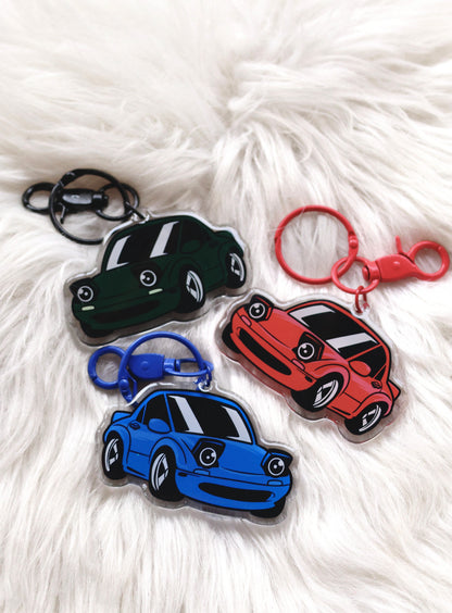 Heart Lights Miata! : Acrylic Keychain * NEW COLOR OPTIONS*