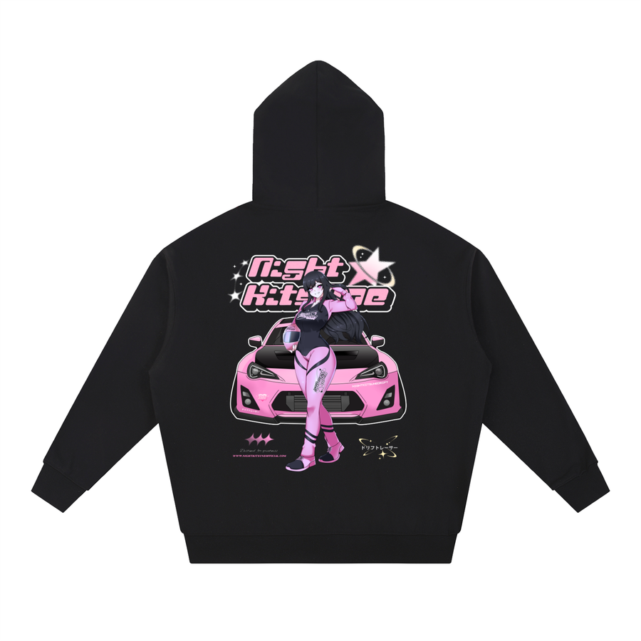 Kitsune Drift Racer - Heavyweight Hoodie