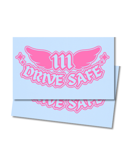 Drive Safe! Angel Numbers -  Back Arch Banner