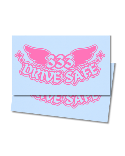 Drive Safe! Angel Numbers -  Back Arch Banner