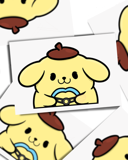 Pup- Vinyl Peeker Sticker