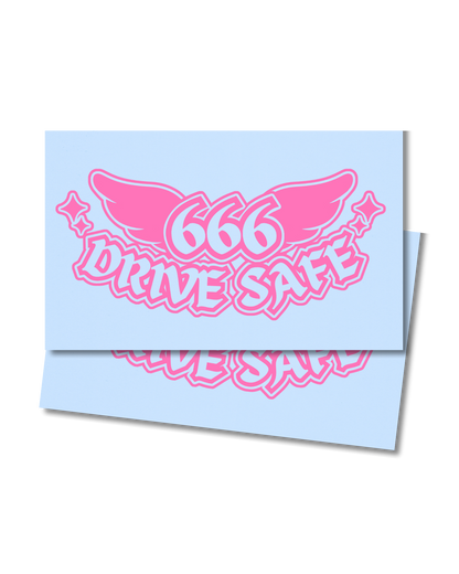 Drive Safe! Angel Numbers -  Back Arch Banner