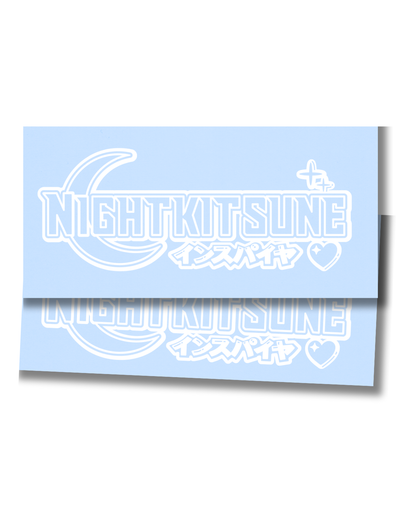 Nightkitsune Moon Logo - Large Back Banner