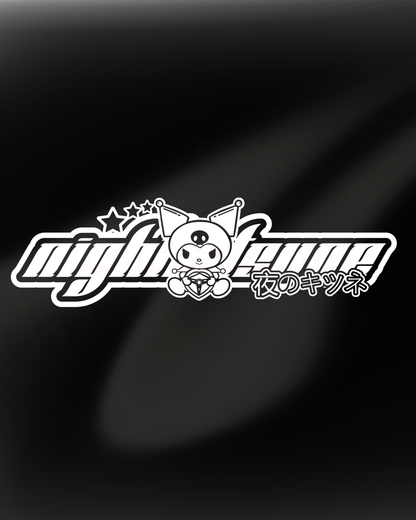 Kuro Kitsune - Banner Sticker