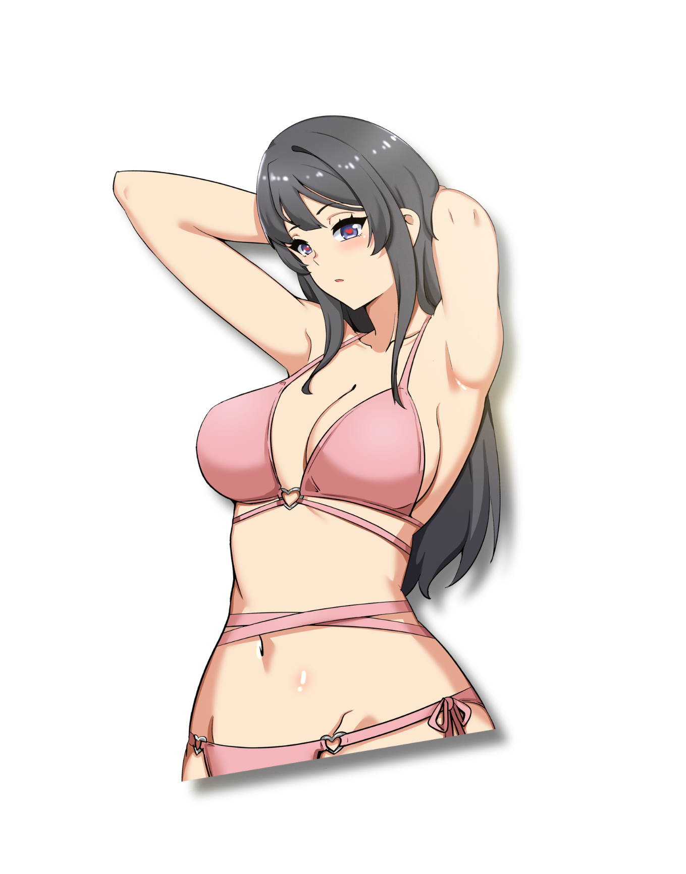 PREORDER Summer Anime Waifu Bunny Girl bikini - Peeker Sticker