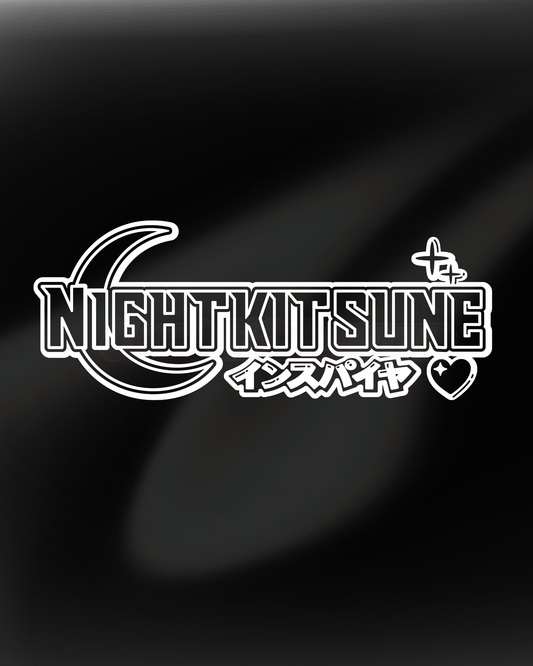 Nightkitsune Moon Logo - Large Back Banner