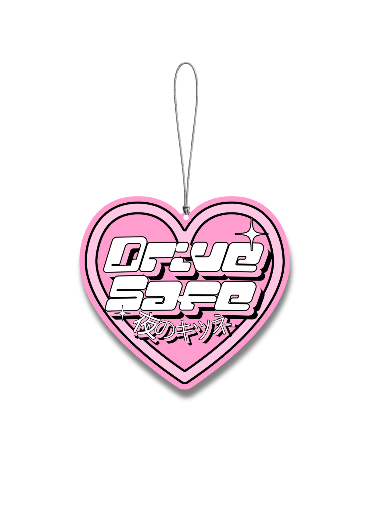 Drive Safe pink heart - Air Freshener