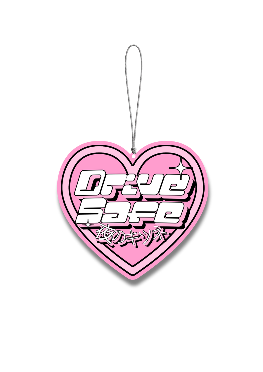 Drive Safe pink heart - Air Freshener