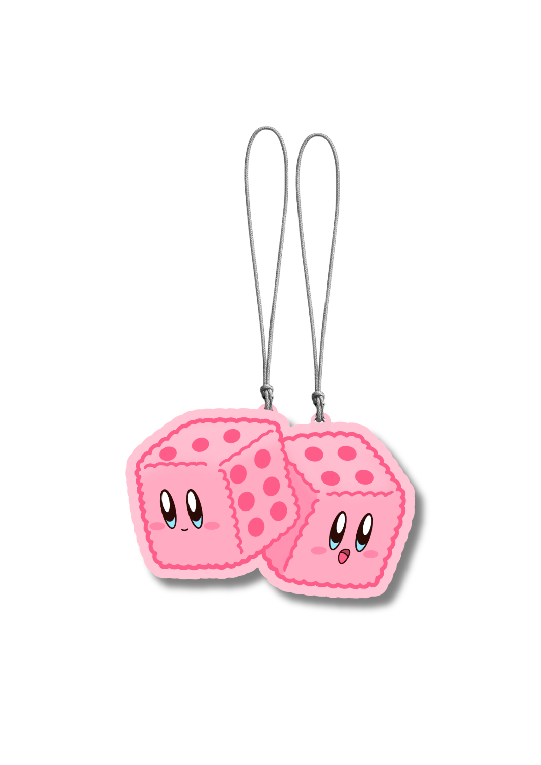 Pink Fuzzy Dice  - Air Freshener 2 Pack!