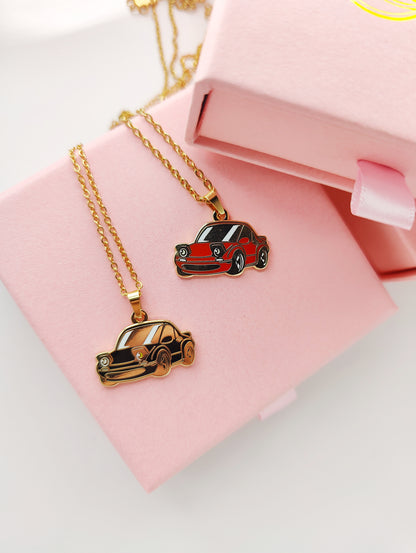 Miata : Hard Enamel Charm Necklace