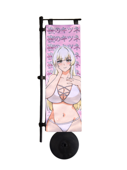 Summer Anime Girl - Mini Nobori Flag