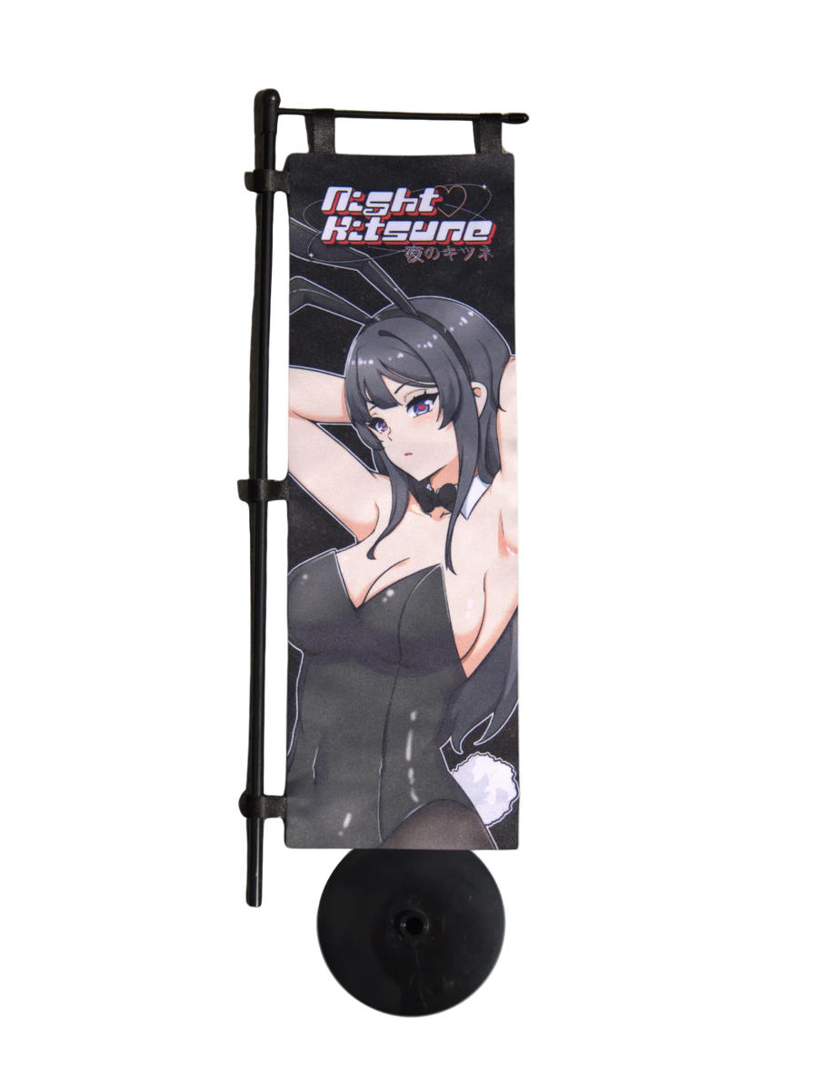 Bunny Anime Girl - Mini Nobori Flag