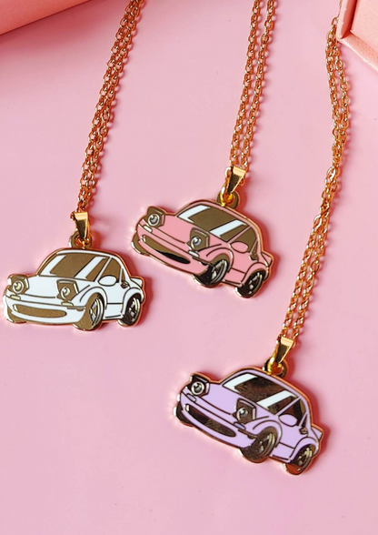 Miata : Hard Enamel Charm Necklace