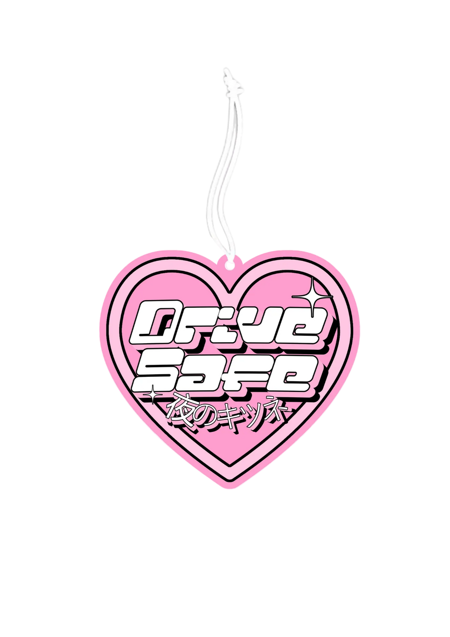 Drive Safe pink heart - Air Freshener