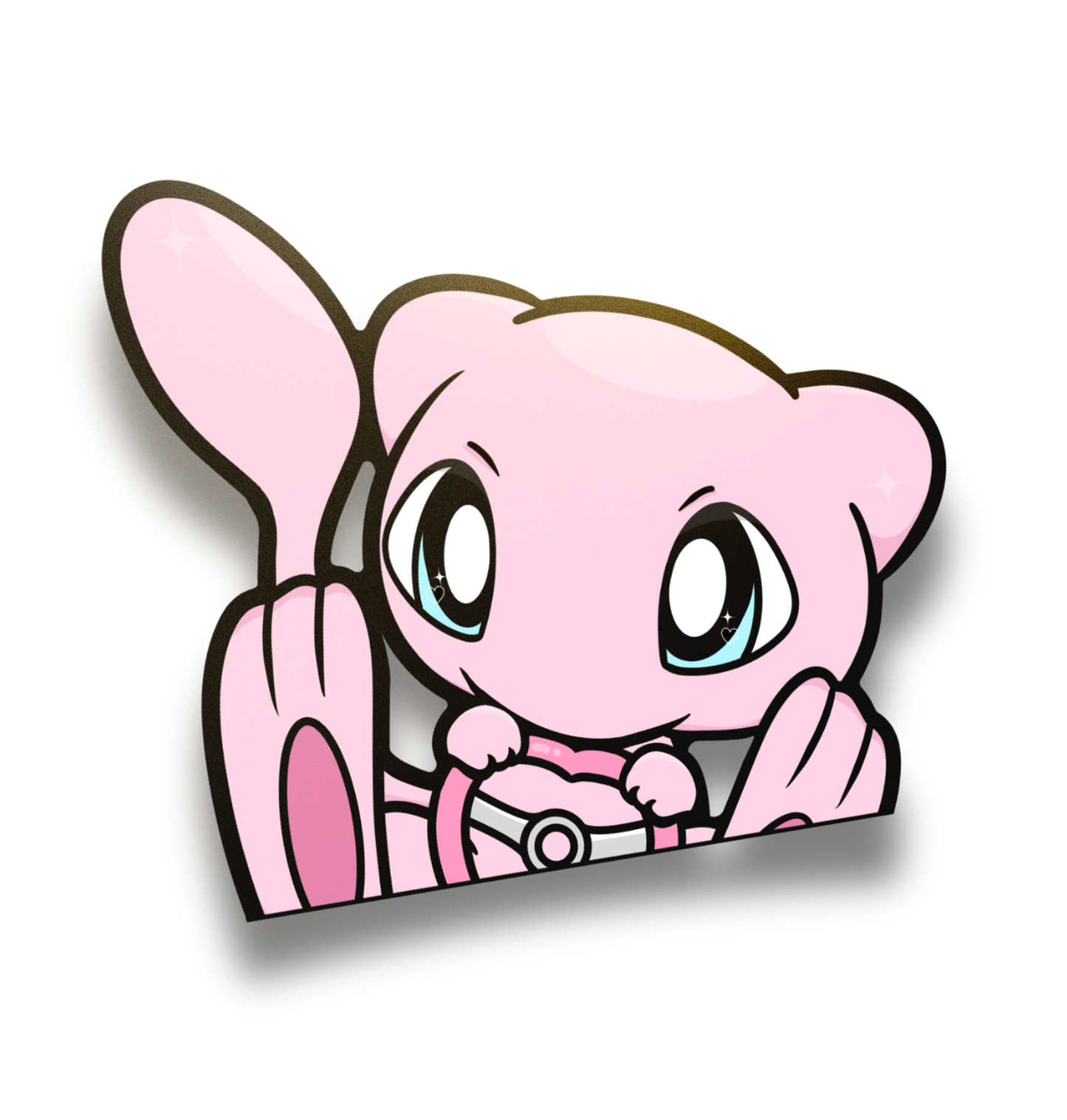 Race Mew - Vinyl Peeker Sticker