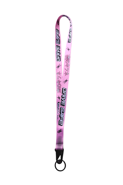 Drive Safe Pink - Lanyard