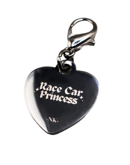 Race Car Princess - Heart Charm