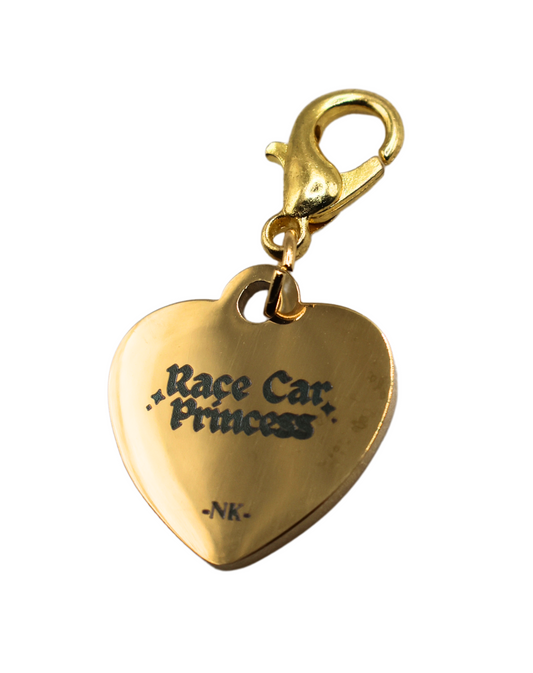 Race Car Princess - Heart Charm