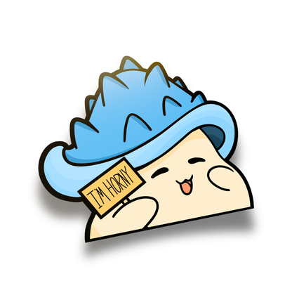 Im Horn- Mushroom - Vinyl Peeker Sticker