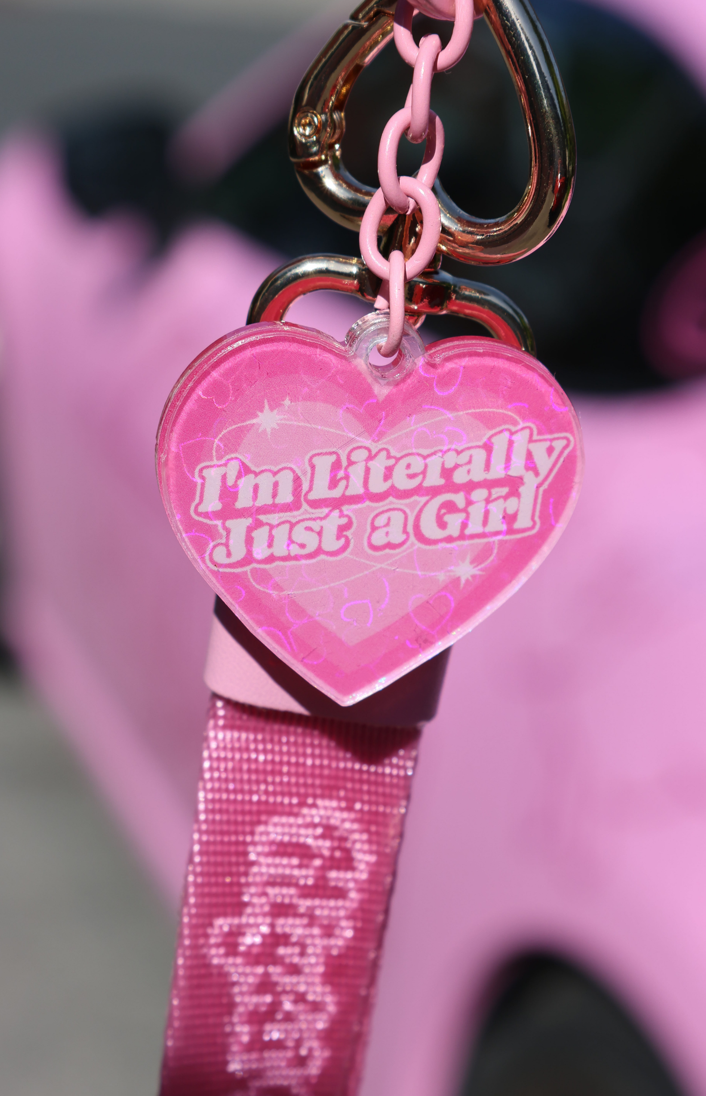 I'm literally just a girl : Acrylic Keychain