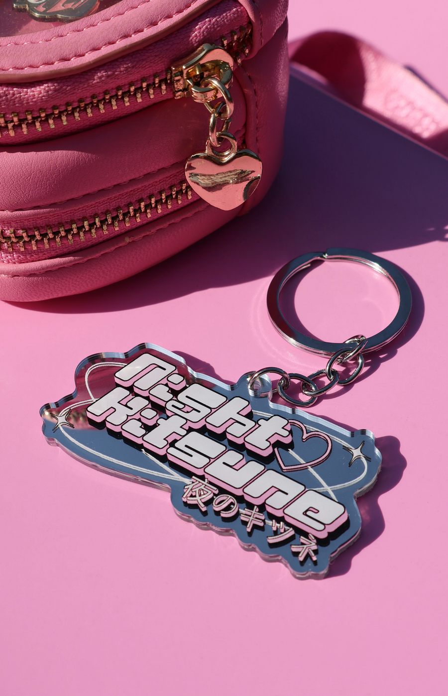 Y2k Kitsune : Mirror Acrylic Keychain