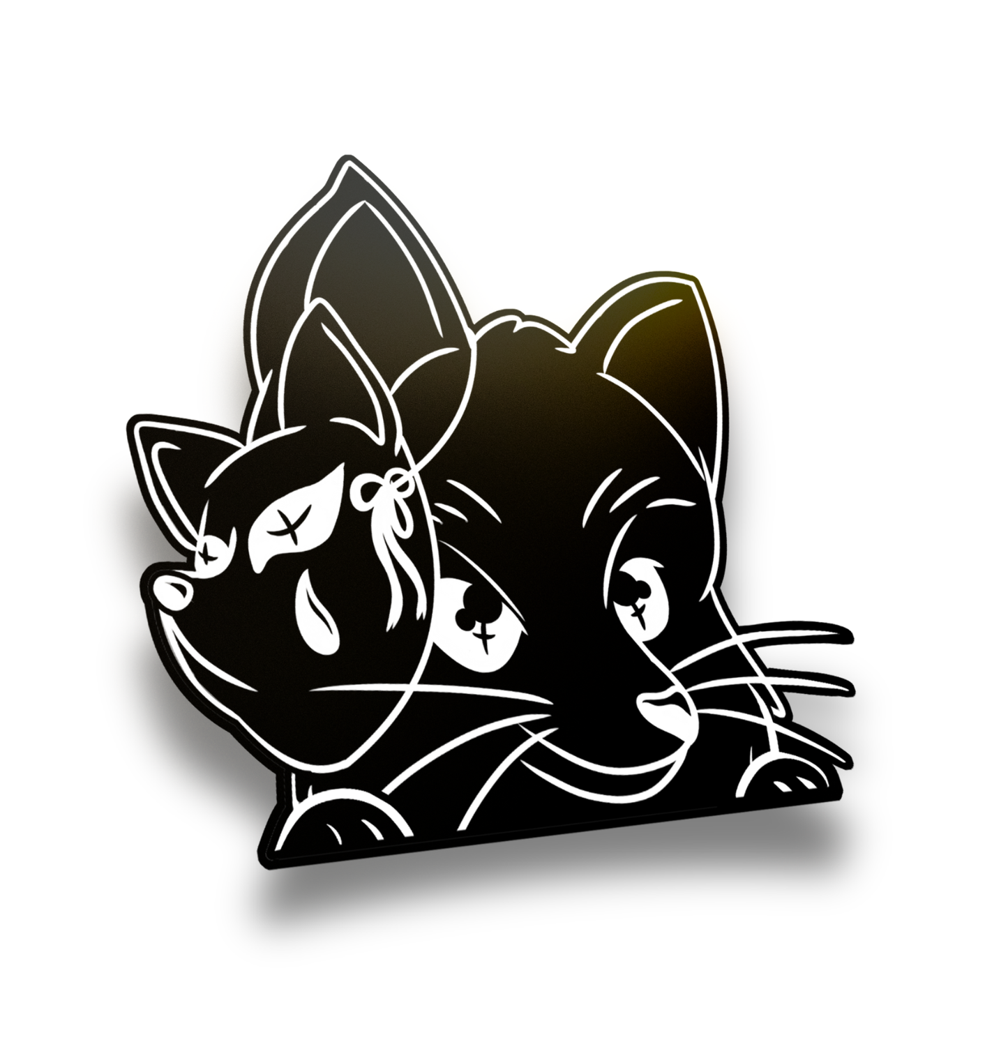 Sneaky Fox : Vinyl Peeker Sticker