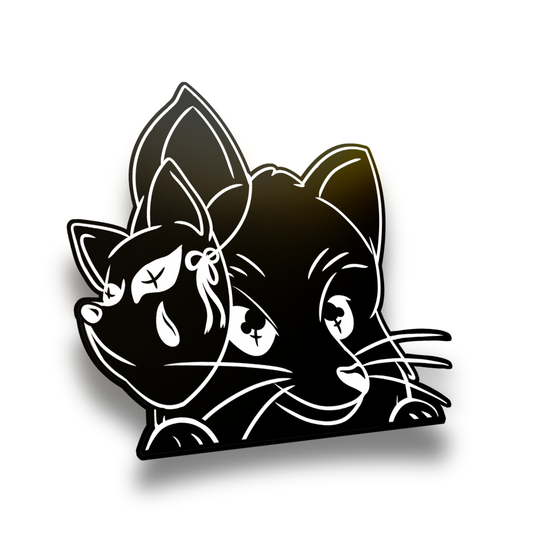 Sneaky Fox : Vinyl Peeker Sticker