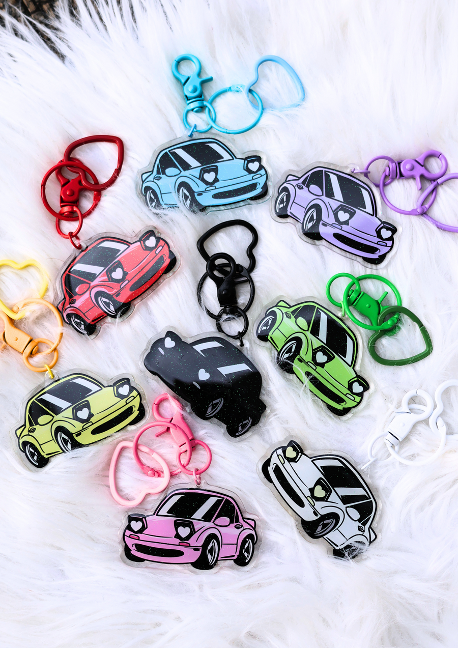 Heart Lights Miata! : Acrylic Keychain * NEW COLOR OPTIONS*